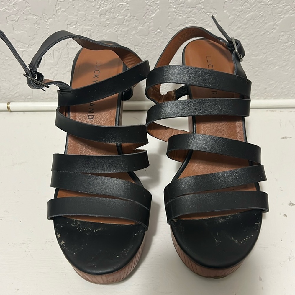 Lucky brand gently used wedges